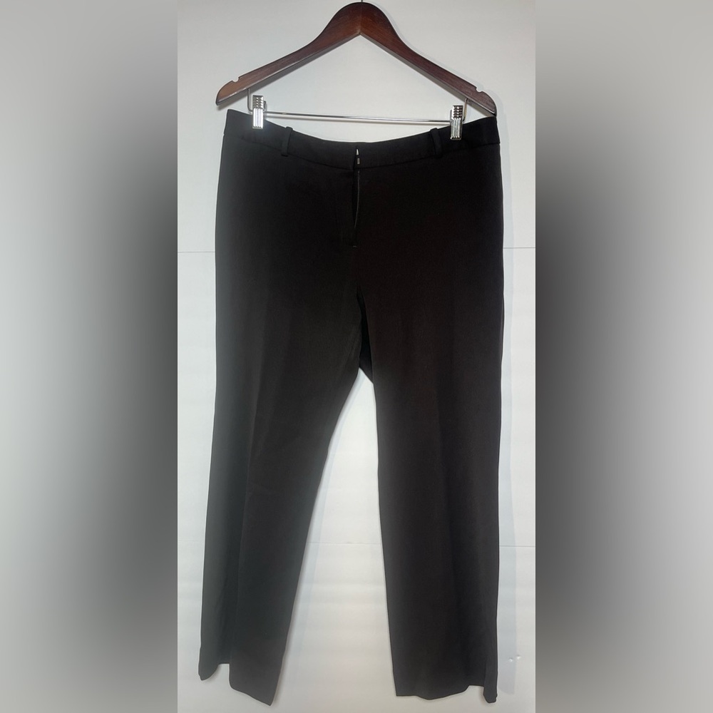 Brooks Brothers Women's Brown Caroline Fit Pants 14P Trousers 98% Wool 2% Lycra